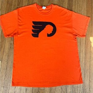 Flyers Logo Bold Orange Graphic Tee